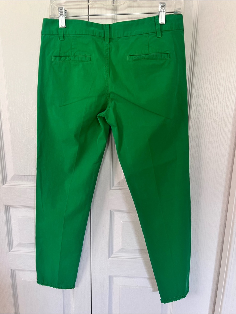 Nili Lotan Emerald Green High-Waist Cropped Pants Size 0 - Picture 8 of 17